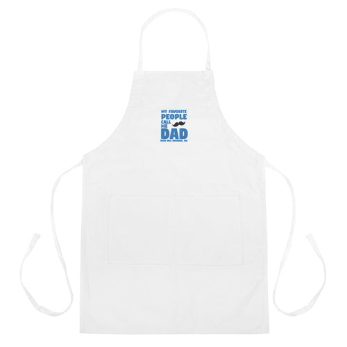Father's Day Embroidered Apron