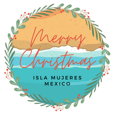 Isla Mujeres Wreath Christmas Throw Blanket