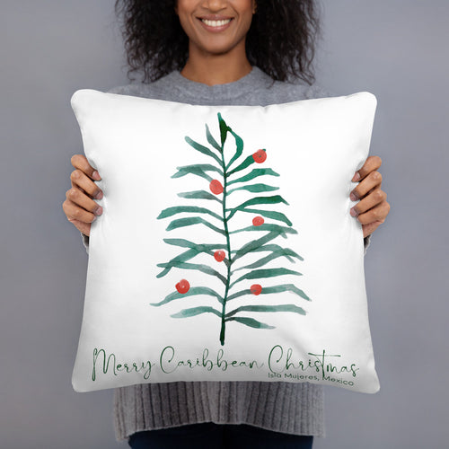 Merry Caribbean Christmas Basic Pillow