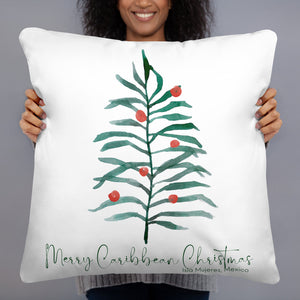 Merry Caribbean Christmas Basic Pillow