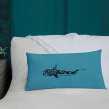Whale Shark Tribal Swirl Throw Pillow