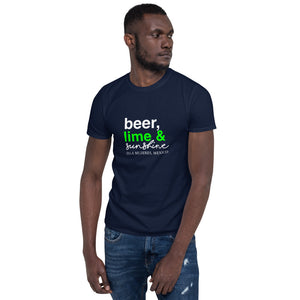 Beer Lime and Sunshine Men's Short-Sleeve Unisex T-Shirt